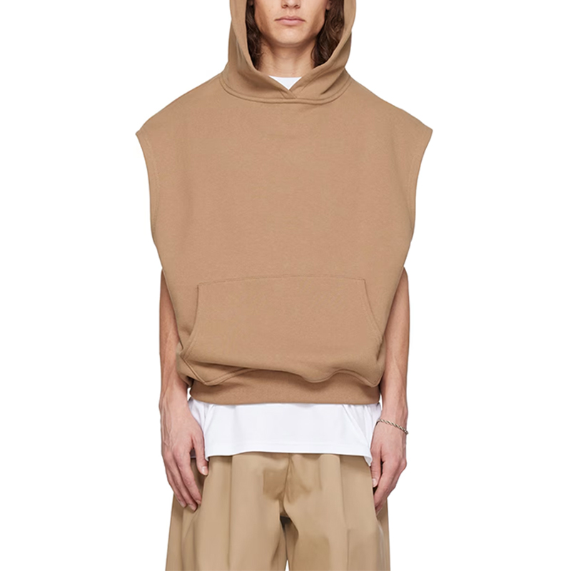 get mens sleeveless hoodie sweatshirt from hongfeng, ideal for both casual and active lifestyles.